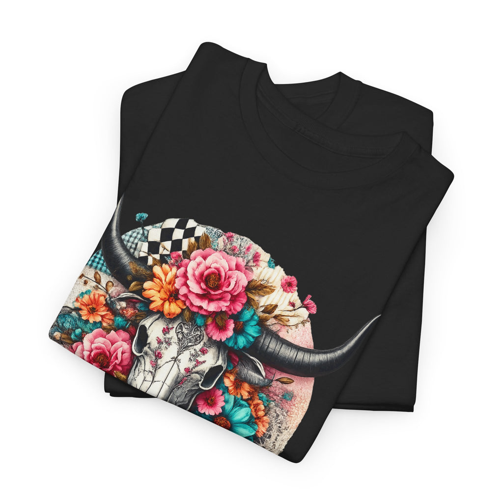 Floral Cow Skull