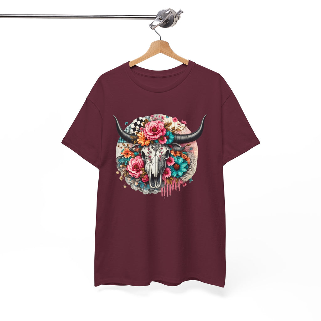 Floral Cow Skull