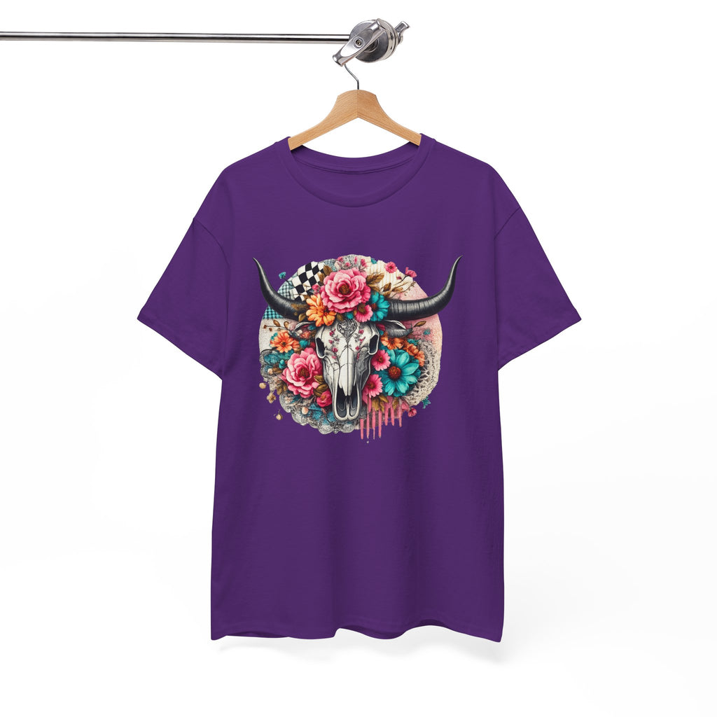 Floral Cow Skull