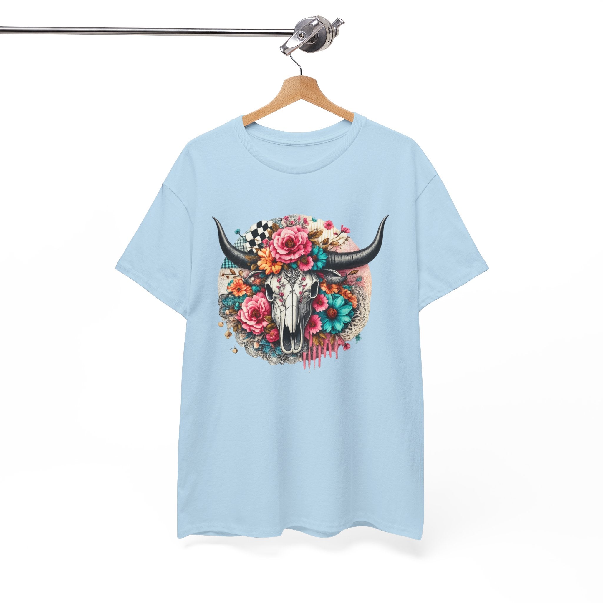 Floral Cow Skull