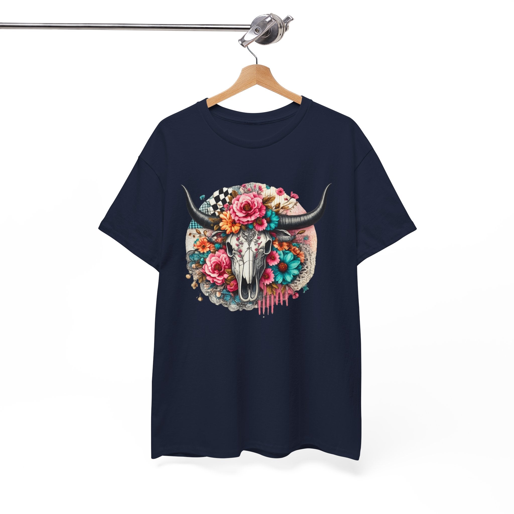 Floral Cow Skull