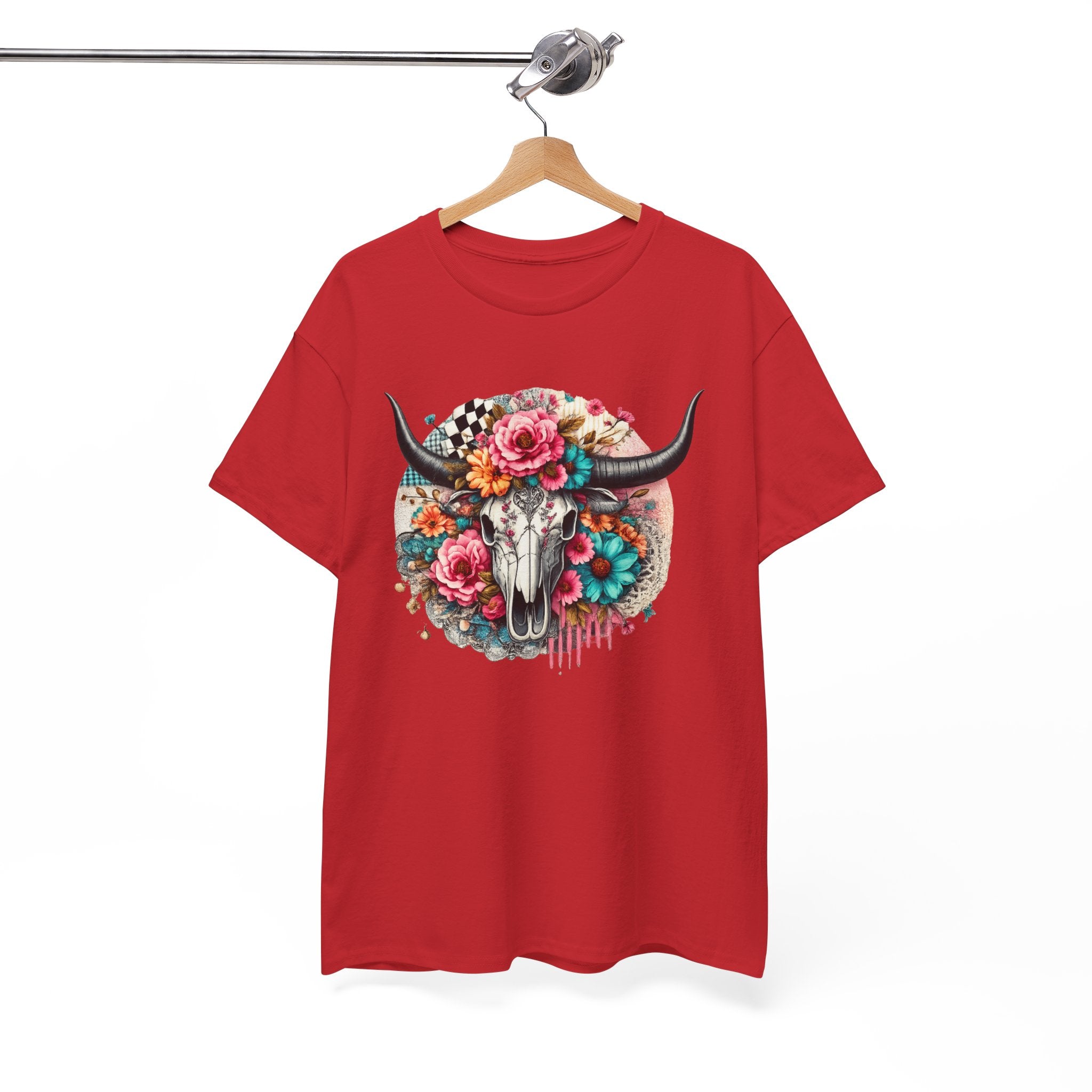 Floral Cow Skull