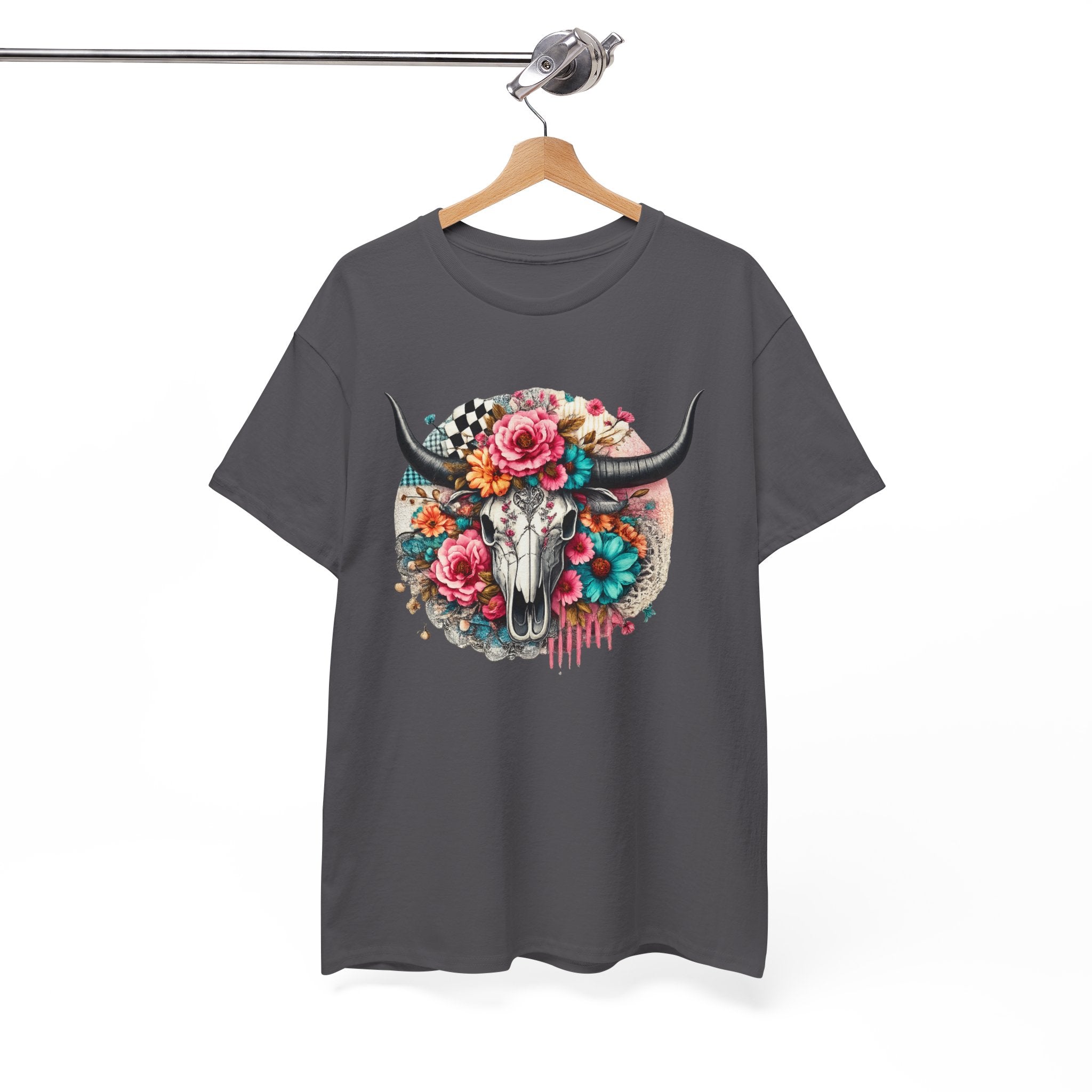 Floral Cow Skull