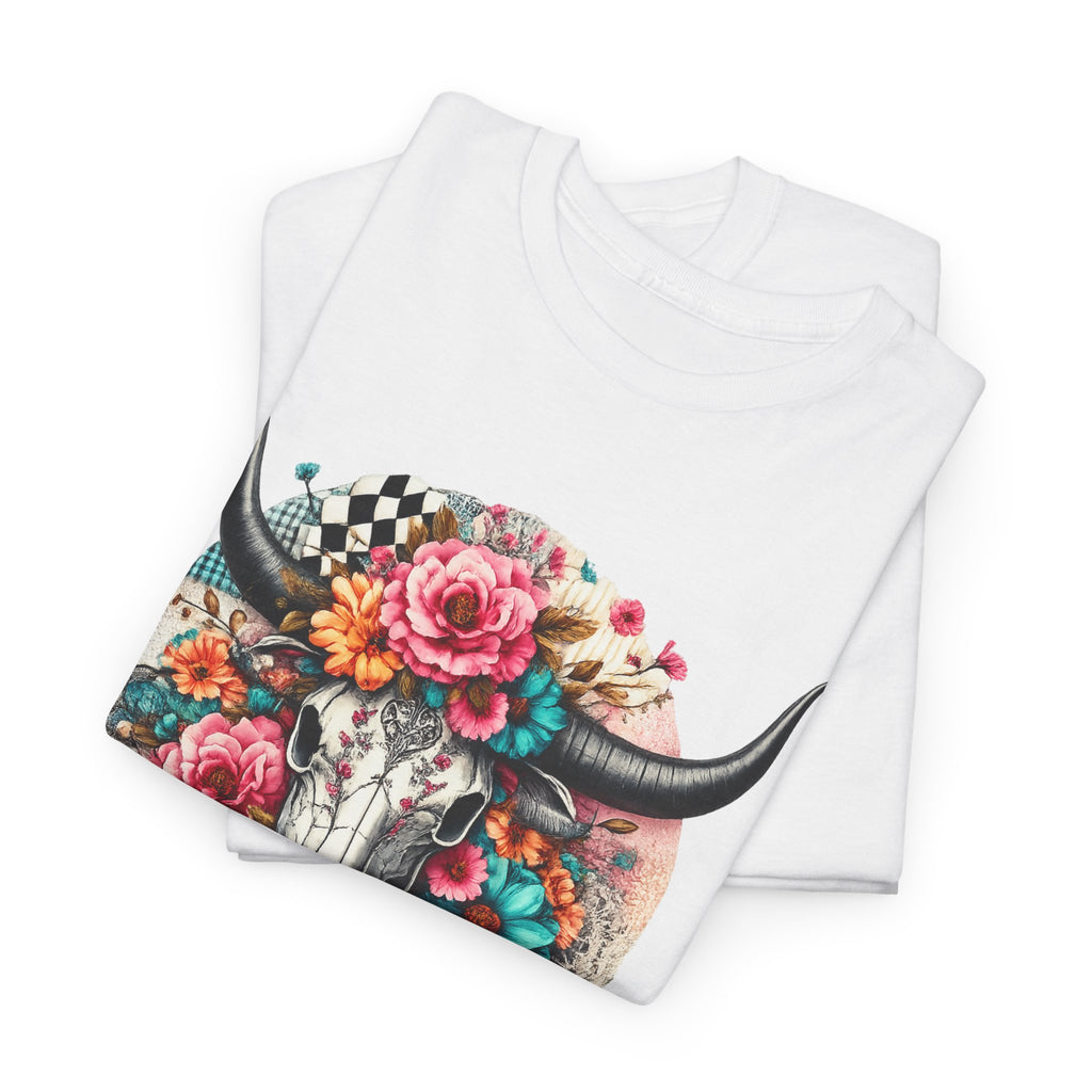 Floral Cow Skull