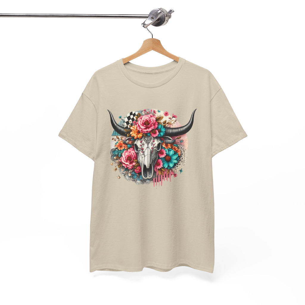 Floral Cow Skull
