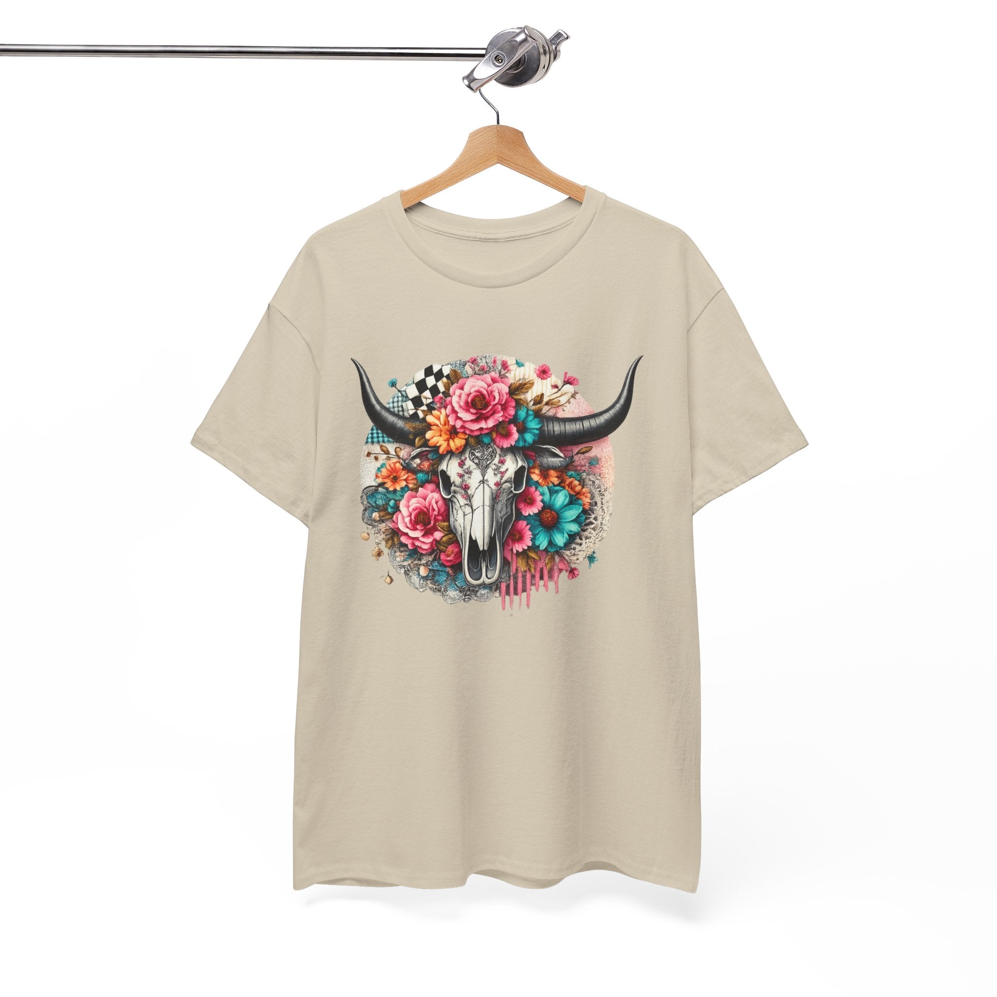 Floral Cow Skull