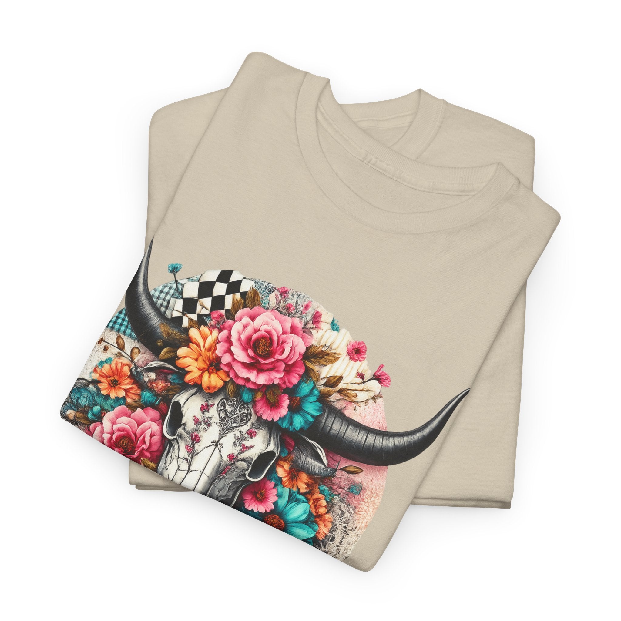 Floral Cow Skull