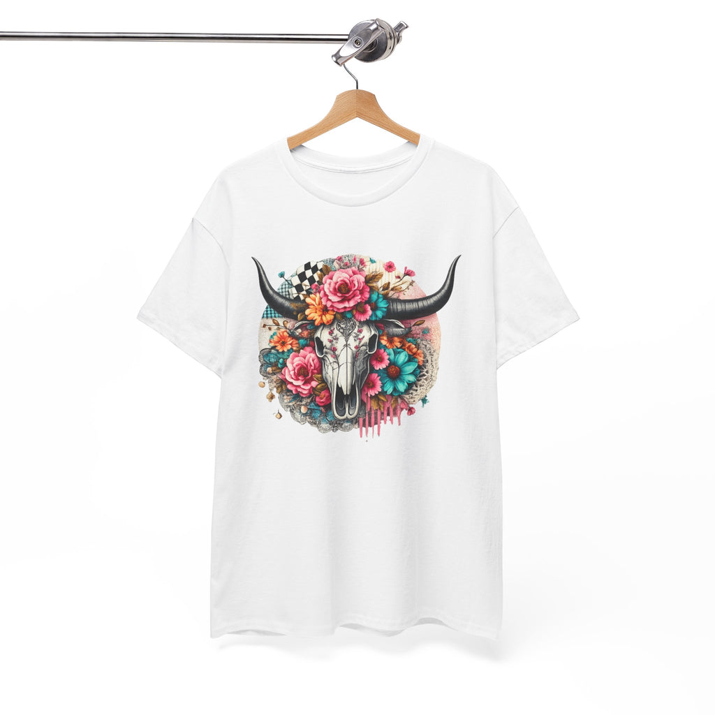 Floral Cow Skull