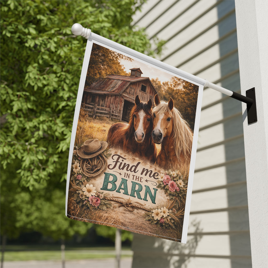 Find Me in the Barn - Flag