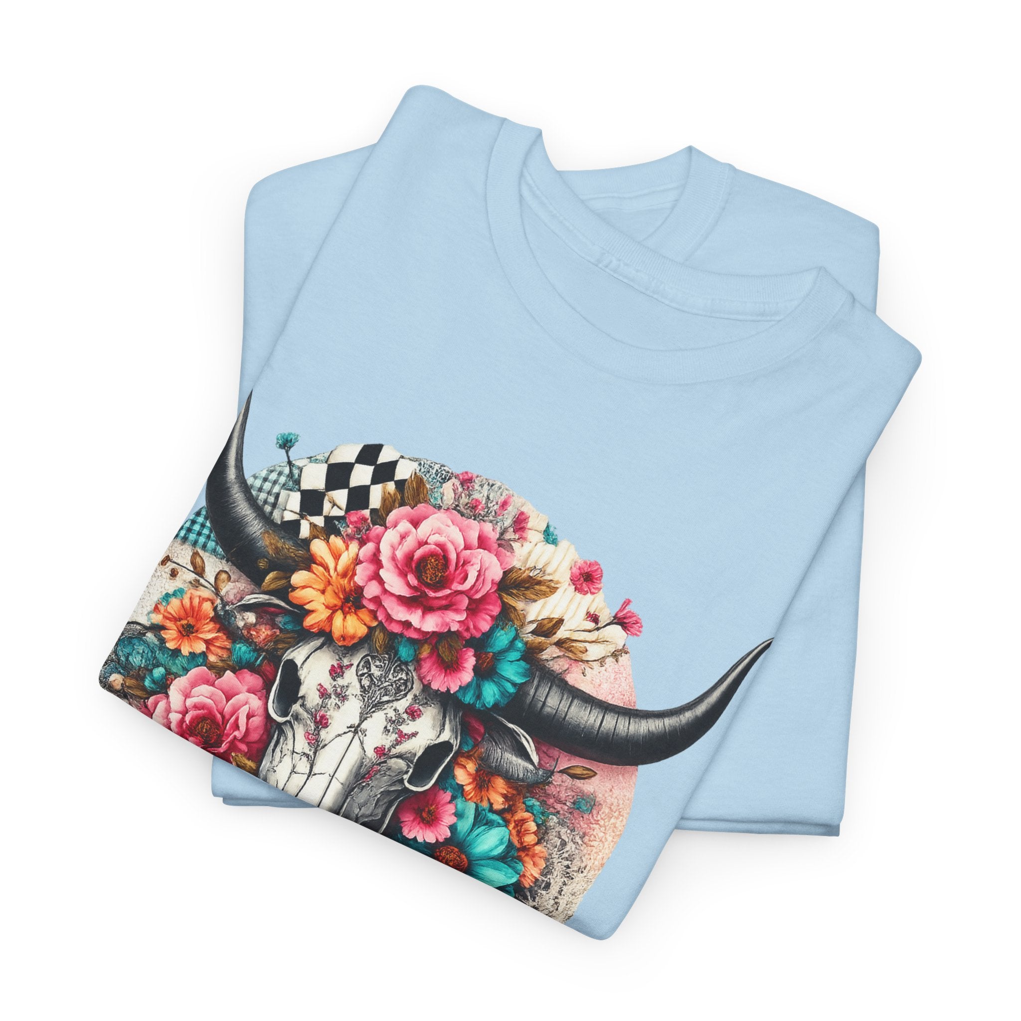Floral Cow Skull